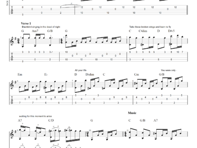 Blackbird - The Beatles (PDF)