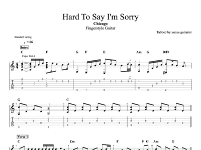 Hard To Say Im Sorry - Chicago - Lyrics (PDF)