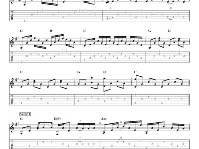 Knockin' On Heaven's Door - Guns N' Roses (PDF)