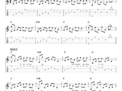 Wonderful Tonight - Eric Clapton - EASY VERSION - Lyrics (PDF)
