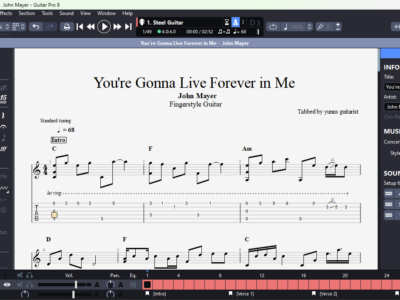 You're Gonna Live Forever in Me - John Mayer (GPX)