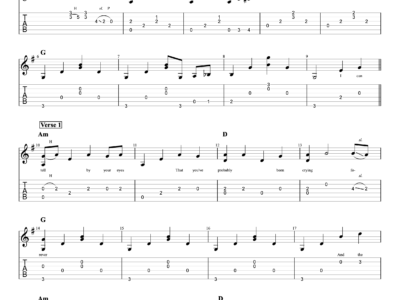 I Don't Want To Talk About It - Rod Stewart - Lyrics (PDF)