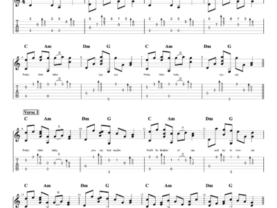 Pretty Little Baby - Connie Francis + Lyrics (PDF)