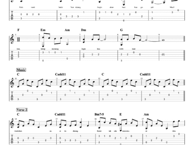 Selalu Ada di Nadimu - OST JUMBO + Lyrics (PDF)
